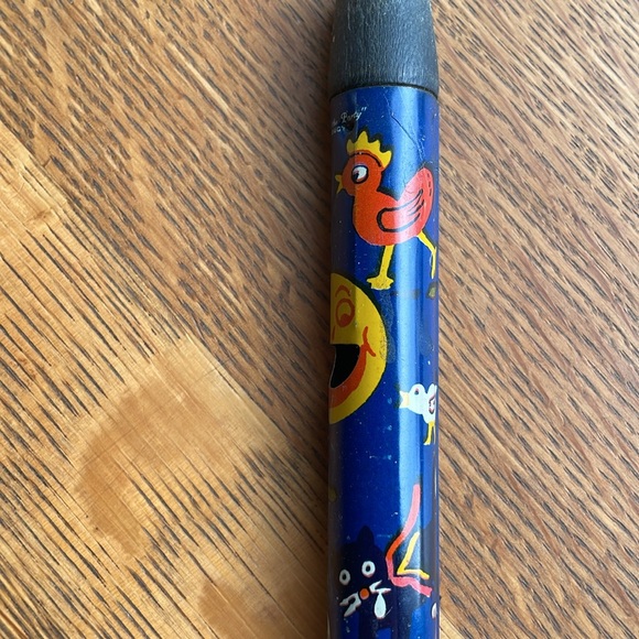 Antique Kirchhof tin toy whistle/noisemaker, nursery rhyme motif - Picture 3 of 11